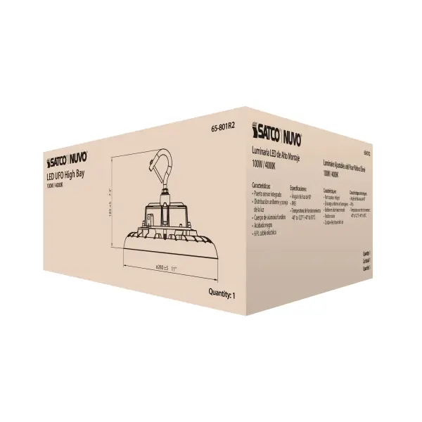 100W UFO LED High Bay - 4000K - Image 15