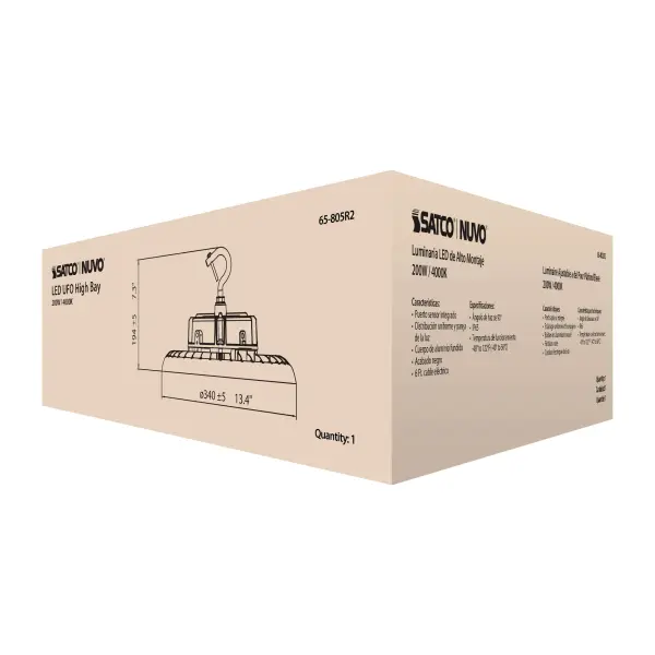 200W UFO LED High Bay - 4000K - Image 15