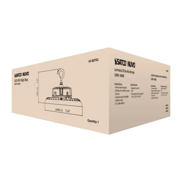 240W UFO LED High Bay - 4000K - Image 15