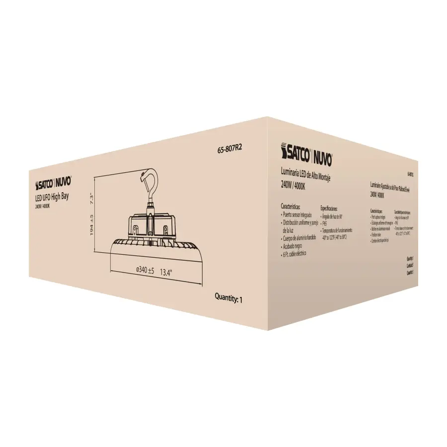240W UFO LED High Bay - 4000K - Image 15