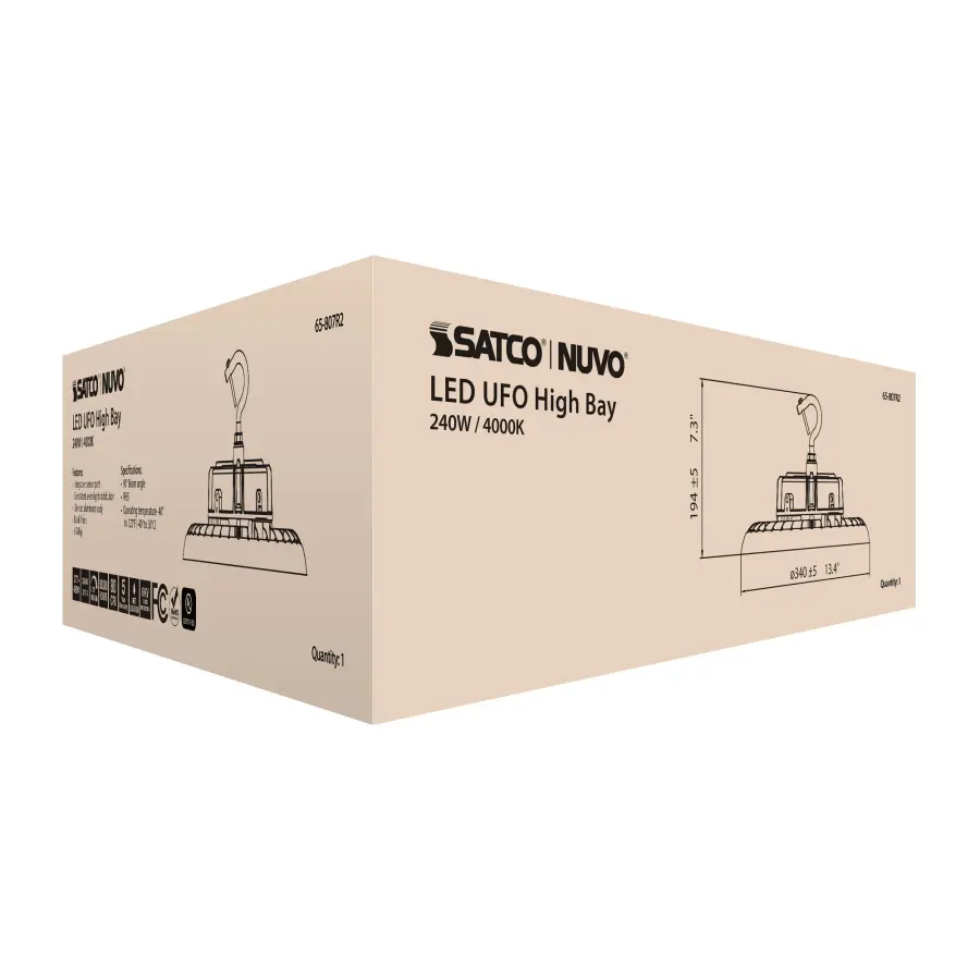 240W UFO LED High Bay - 4000K - Image 16