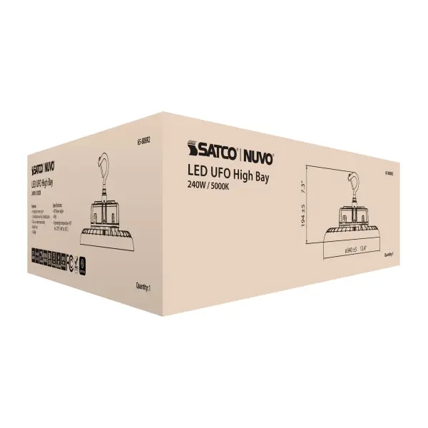 240W UFO LED High Bay - 5000K - Image 16