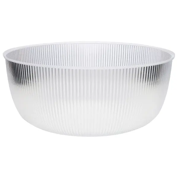 Polycarbonate shade accessory designed specifically for 100W and 150W UFO LED high bay fixtures. Provides light diffusion and glare reduction for commercial and industrial applications. - alternate view