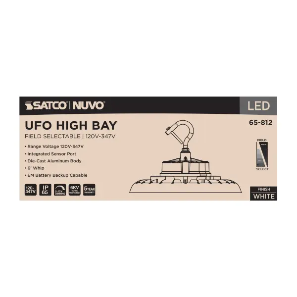 Selectable LED UFO High Bay - 80W/100W/120W, 3K/4K/5K - Image 12