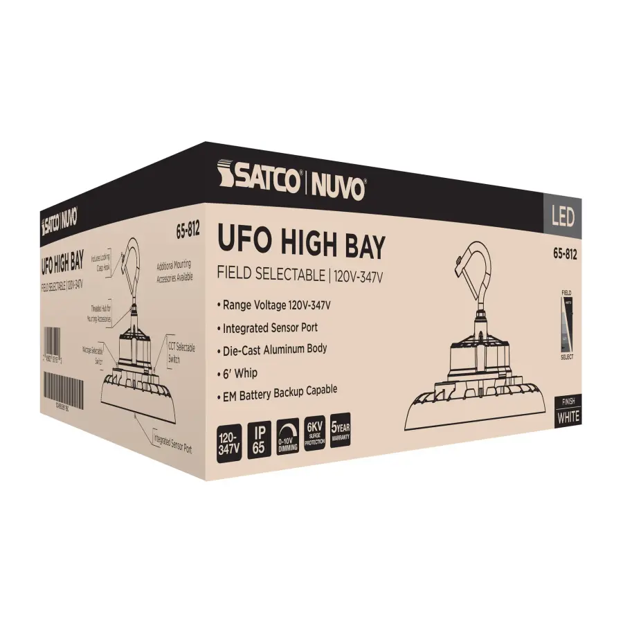 Selectable LED UFO High Bay - 80W/100W/120W, 3K/4K/5K - Image 17