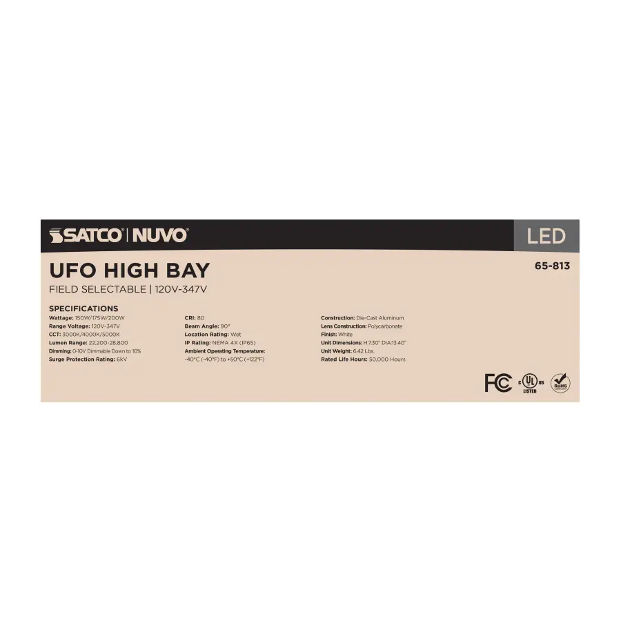 LED UFO High Bay - Selectable Wattage & Color Temperature - Image 13