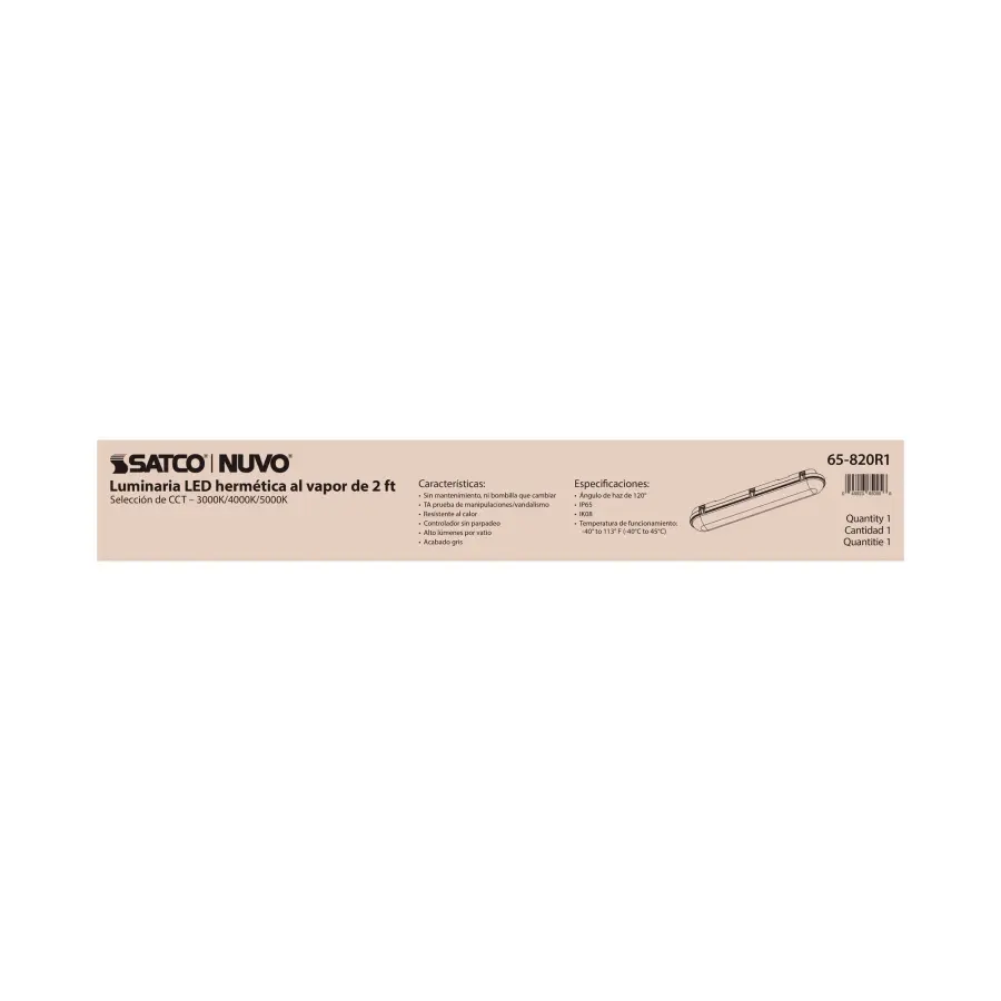 SATCO NUVO 2-Foot Vapor Proof LED Linear Fixture - Image 15
