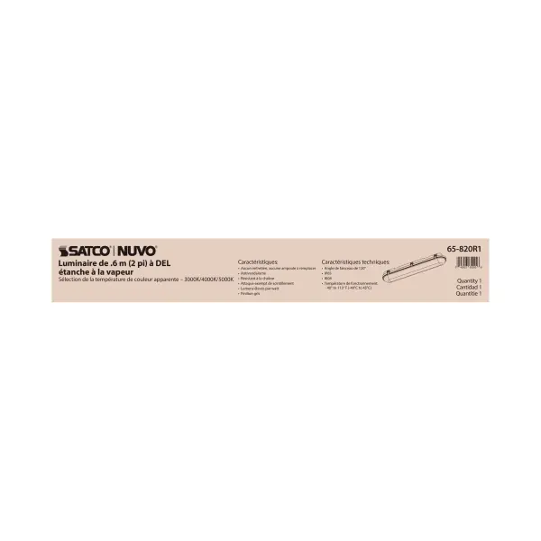 SATCO NUVO 2-Foot Vapor Proof LED Linear Fixture - Image 16