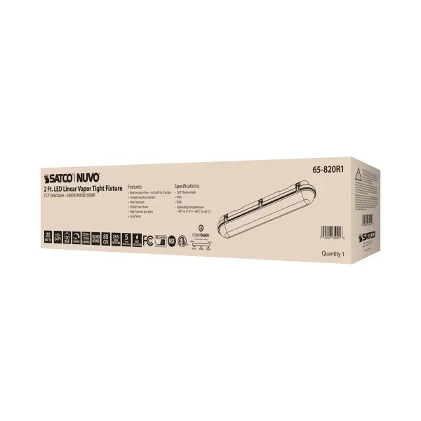 SATCO NUVO 2-Foot Vapor Proof LED Linear Fixture - Image 17