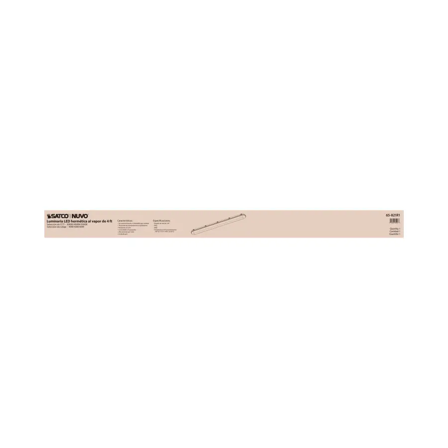 SATCO NUVO 4-Foot Vapor Proof LED Linear Fixture - Image 15