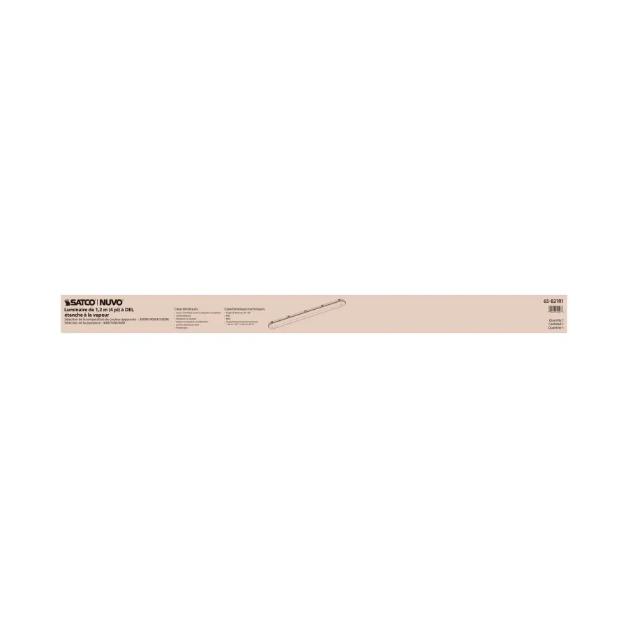 SATCO NUVO 4-Foot Vapor Proof LED Linear Fixture - Image 16