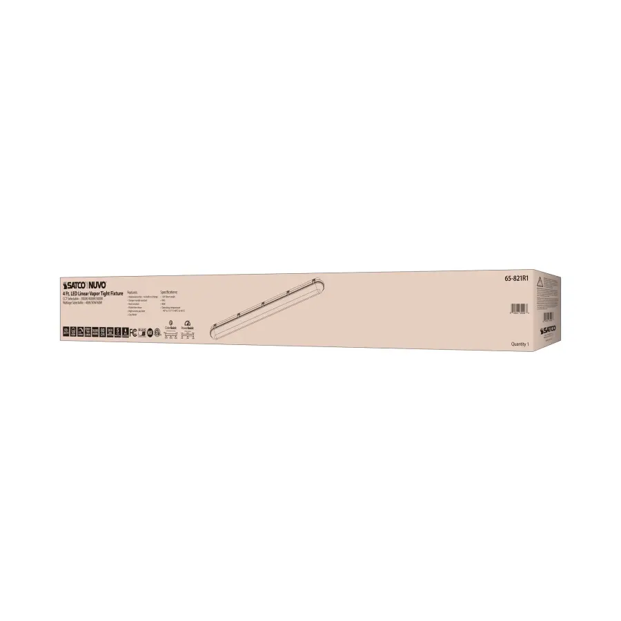 SATCO NUVO 4-Foot Vapor Proof LED Linear Fixture - Image 17