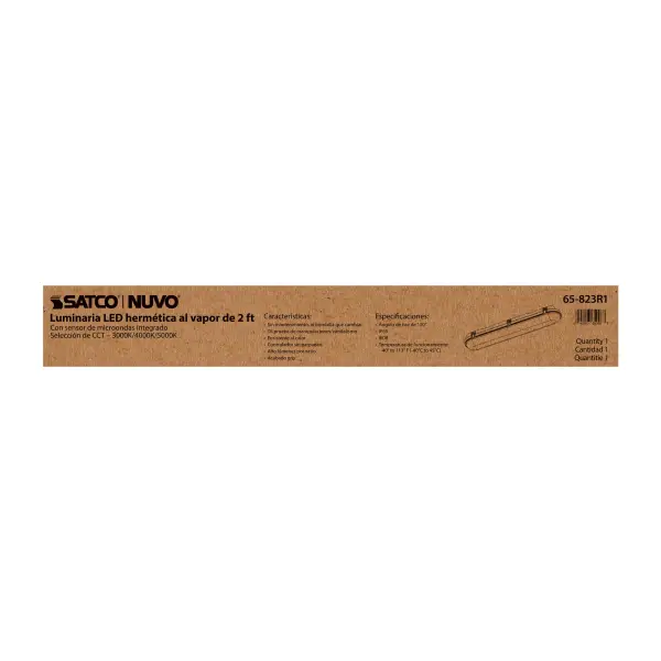 SATCO NUVO 2' Vapor Proof LED Linear Fixture with Microwave Sensor - Image 16