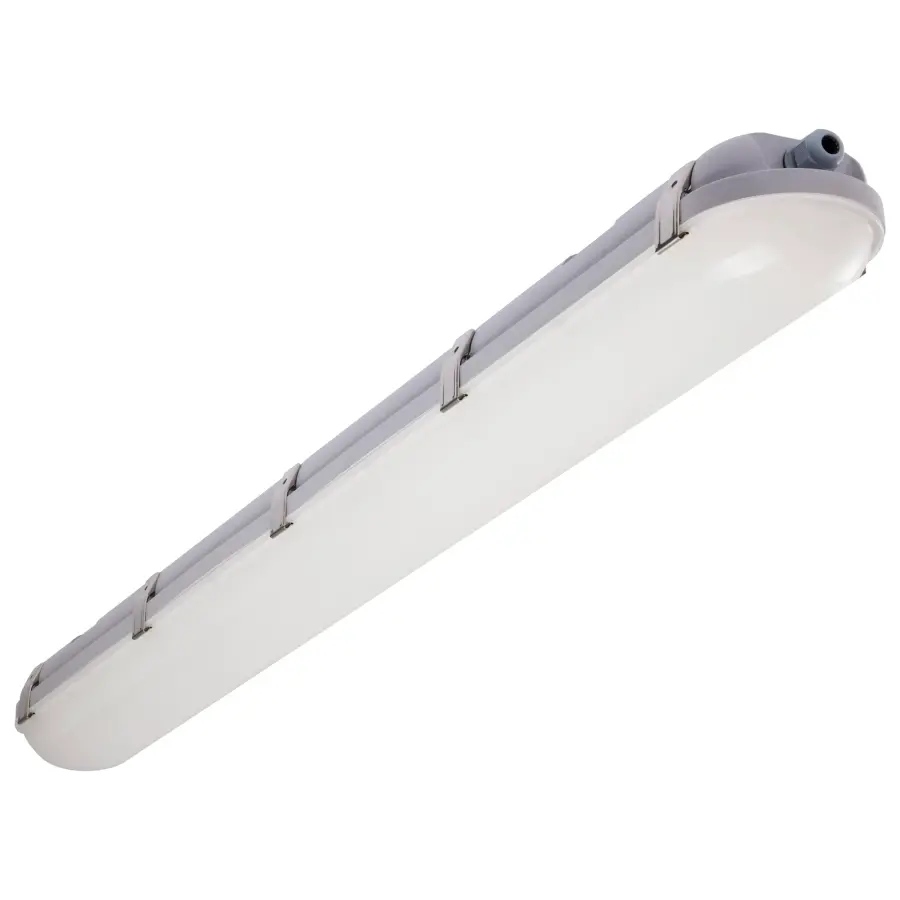 4' Vapor Proof LED Linear Fixture with Microwave Sensor - Image 1
