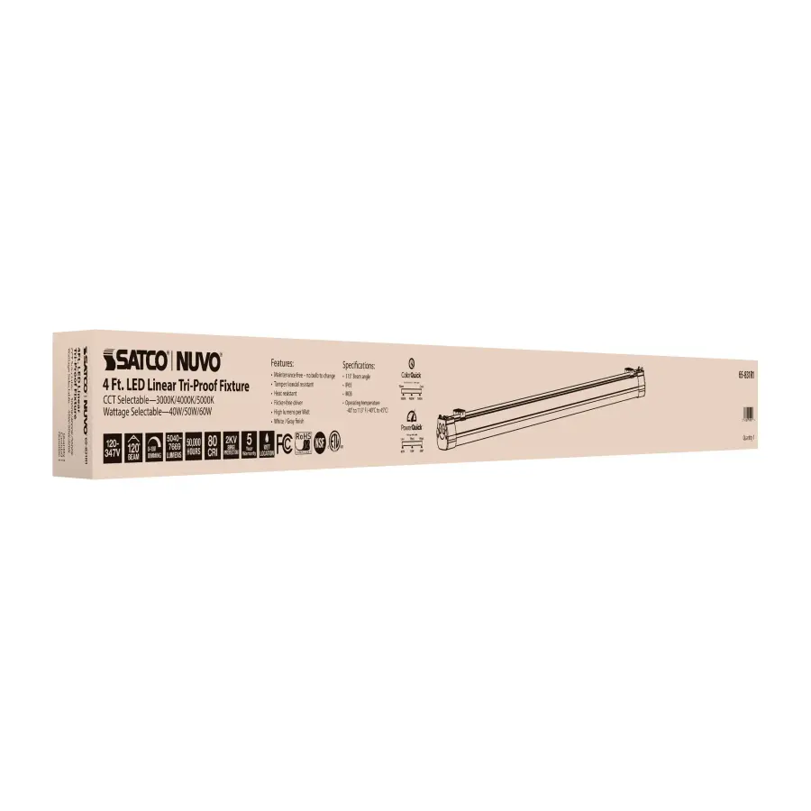 4-Foot LED Tri-Proof Linear Fixture - Image 17