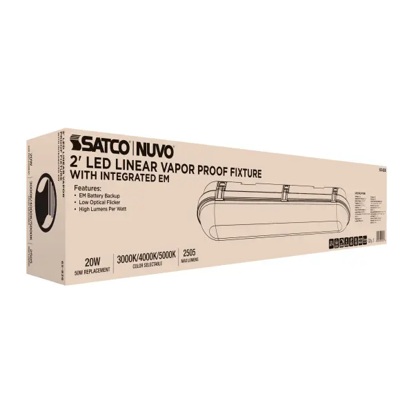 SATCO NUVO 2-Foot LED Vapor Proof Linear Fixture - Image 18