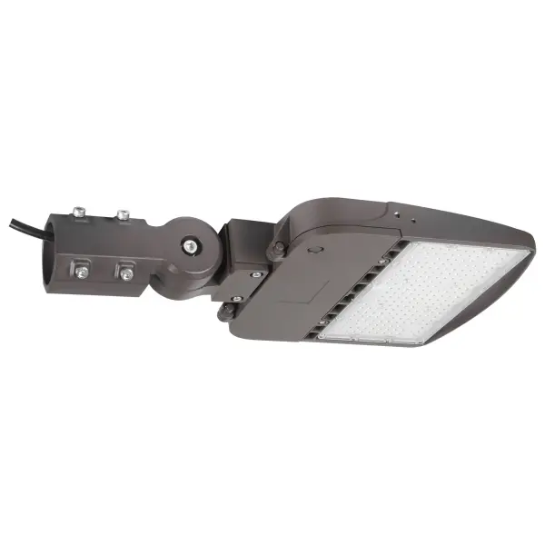 Professional 200W LED area light delivering 26,536 lumens of bright daylight illumination. Built with die-cast aluminum construction and IP65 weatherproof rating for demanding outdoor applications.