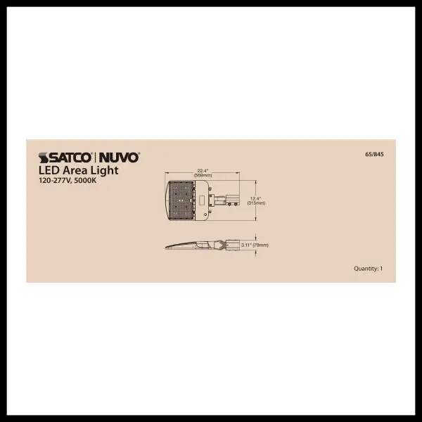 LED Area Light Type III - 200W Bronze - Image 29