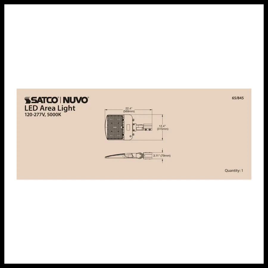 LED Area Light Type III - 200W Bronze - Image 29