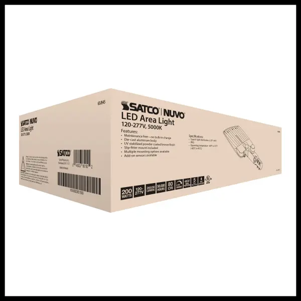 LED Area Light Type III - 200W Bronze - Image 31