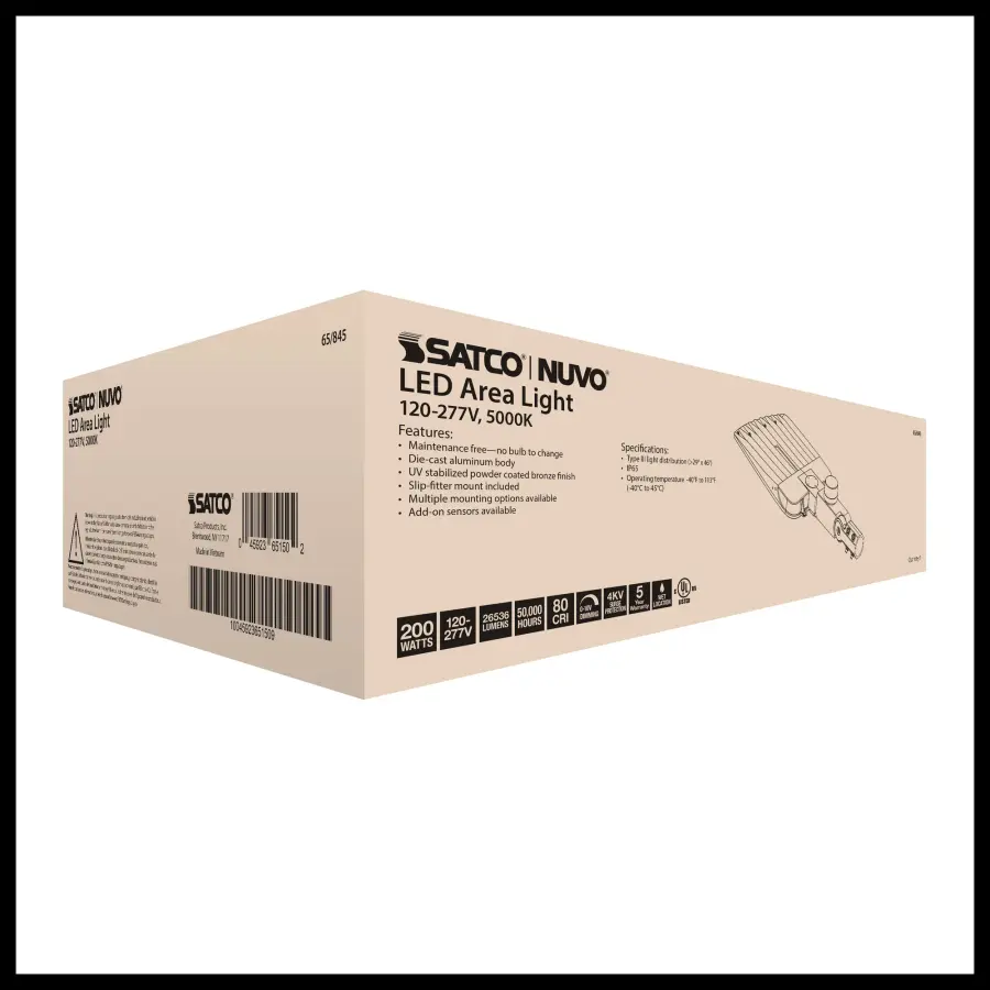 LED Area Light Type III - 200W Bronze - Image 31