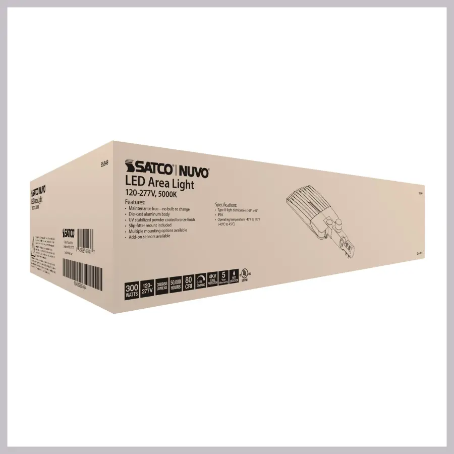300W LED Area Light Type III - Bronze - Image 38