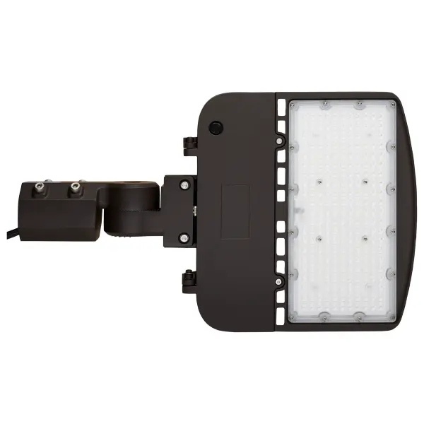 This 150W LED area light delivers exceptional illumination with 19,507 lumens and cool white 4000K output. Built with die-cast aluminum and IP65 weatherproof rating, it's engineered for demanding commercial and outdoor applications. - alternate view