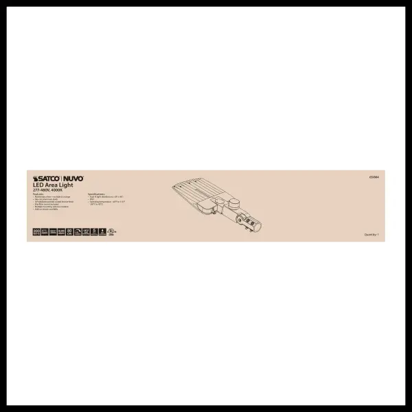 200W LED Area Light Type III - Bronze - Image 32