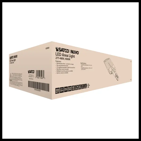 200W LED Area Light Type III - Bronze - Image 36