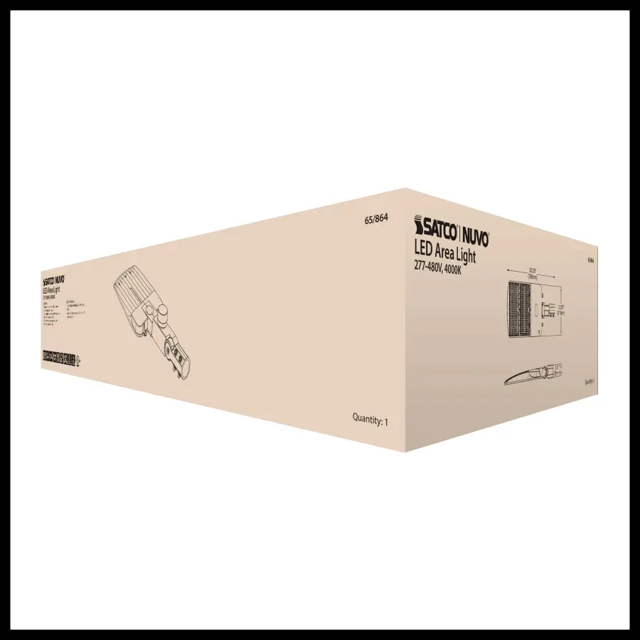 200W LED Area Light Type III - Bronze - Image 37