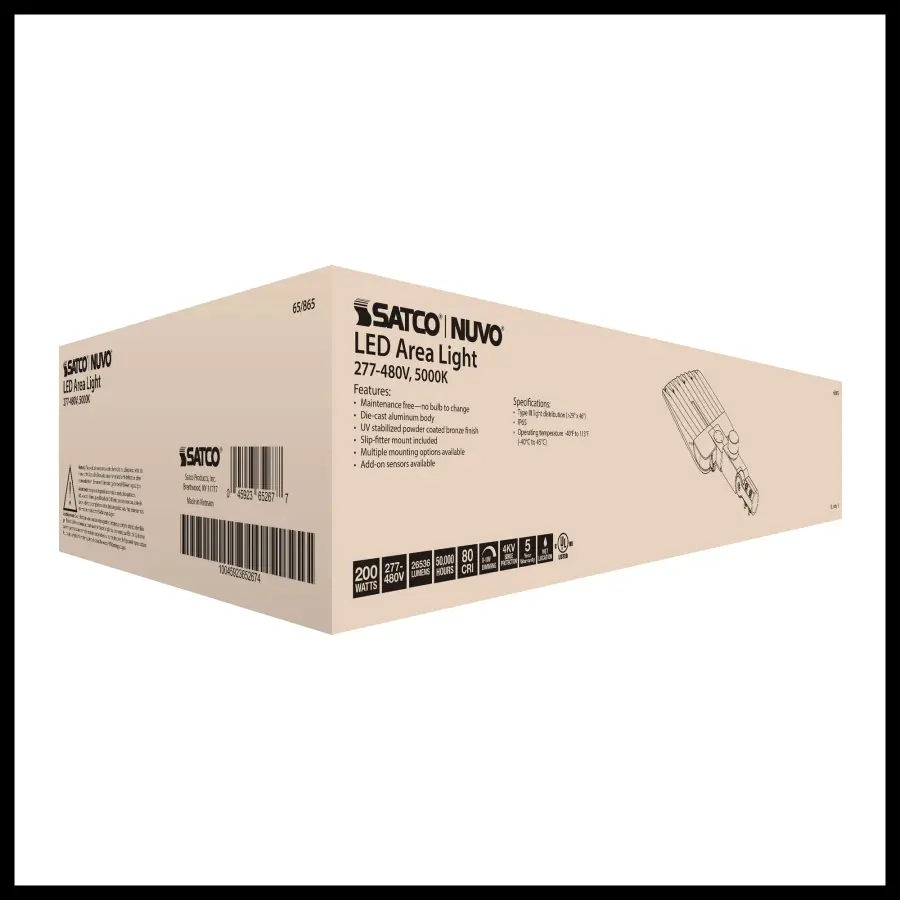 200W LED Area Light Type III - Bronze - Image 36