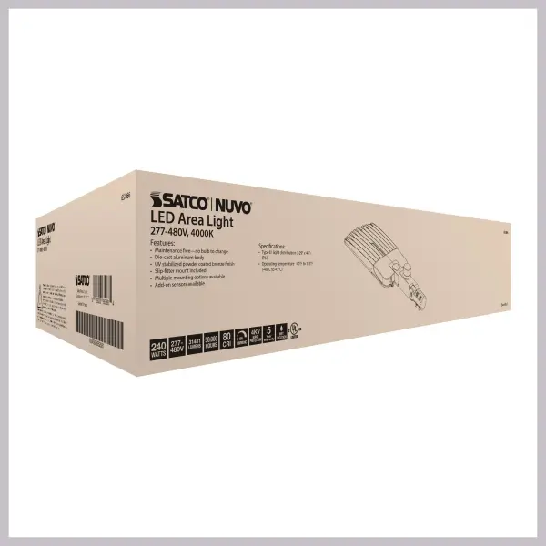 240W LED Area Light Type III - Bronze - Image 38