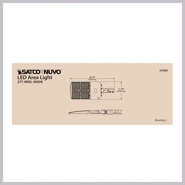 300W LED Area Light Type III - Bronze - Image 35