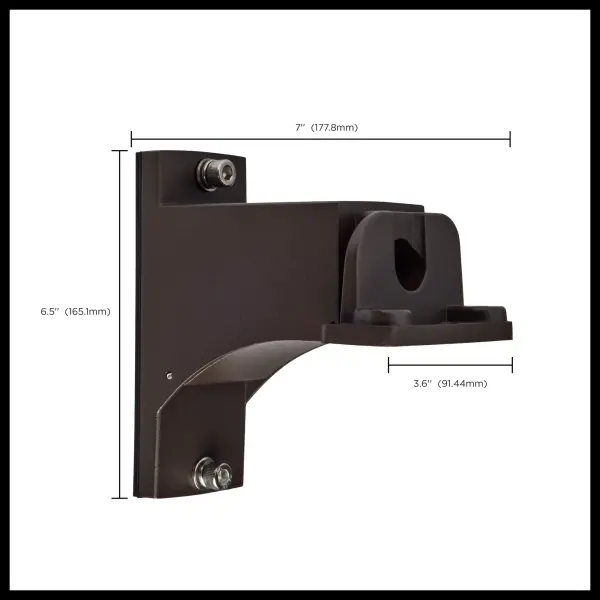 Square/Round Area Light - Pole Mount - Bronze - Image 9