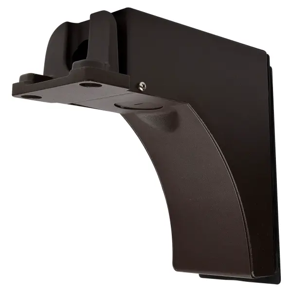 Professional-grade mounting hardware designed for area lights with integrated sensor knockouts. Bronze finish provides weather resistance and aesthetic appeal for outdoor and commercial applications.