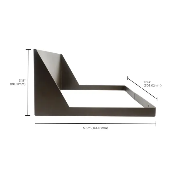Area Light Cutoff Shield - Bronze Finish - Image 5