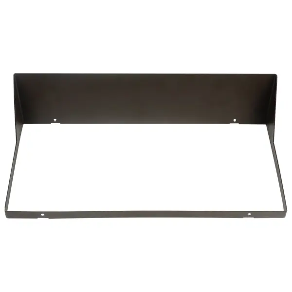 This bronze cutoff shield reduces light pollution and glare from 200W area light fixtures. Designed for commercial outdoor applications requiring precise light control and dark sky compliance. - alternate view