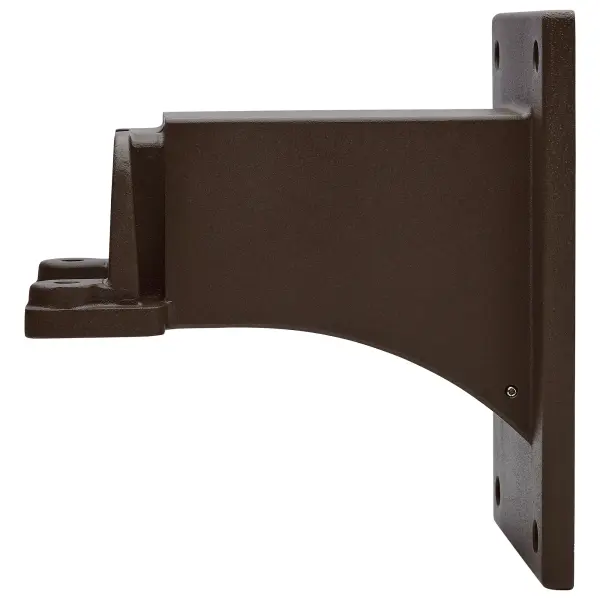 A versatile wall mount bracket designed for area lighting fixtures. The bronze finish provides durability and weather resistance, making it ideal for both indoor and outdoor installations. - alternate view