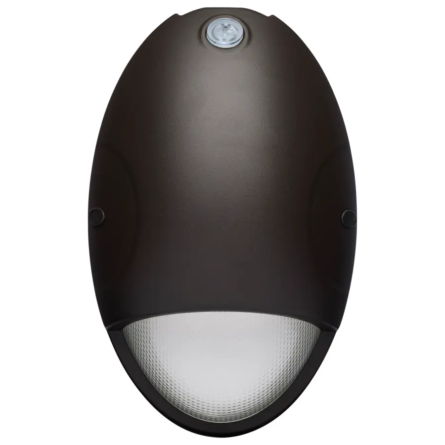 Oval Small Emergency LED Wall Pack with Photocell - Image 2