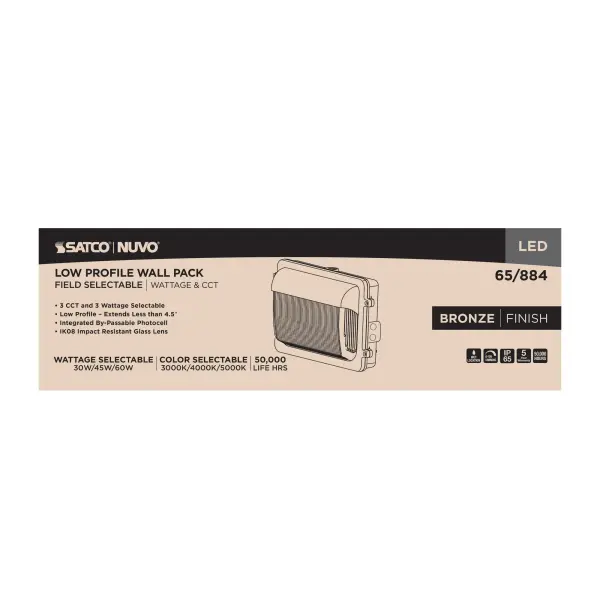 LED Low Profile Wall Pack with Selectable Wattage & Color Temperature - Image 15