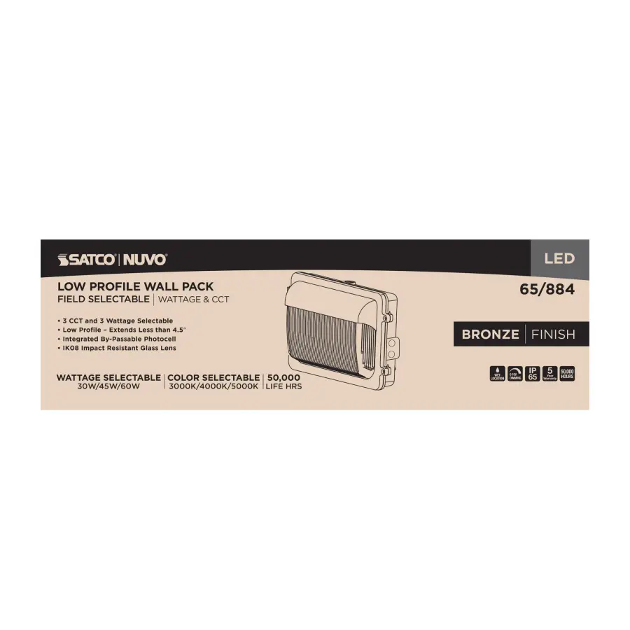 LED Low Profile Wall Pack with Selectable Wattage & Color Temperature - Image 15