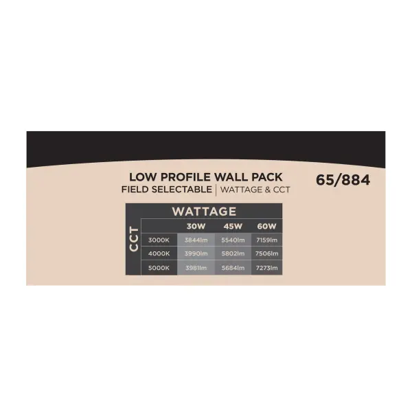 LED Low Profile Wall Pack with Selectable Wattage & Color Temperature - Image 18