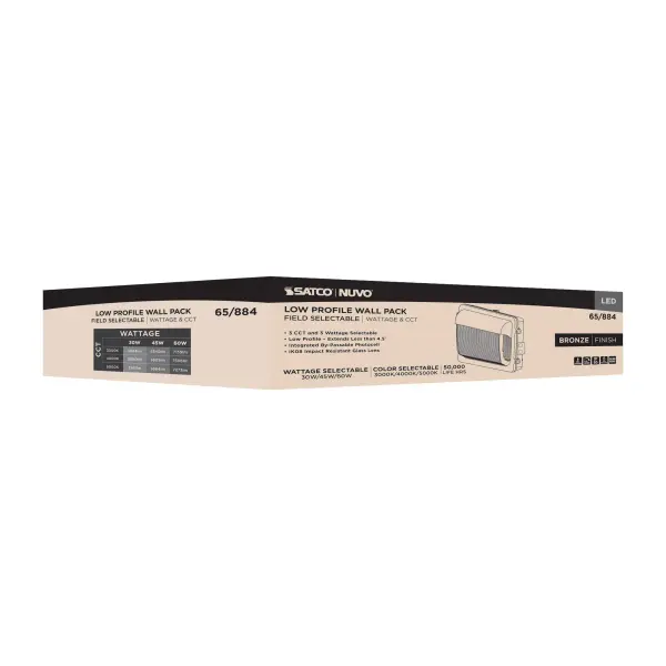 LED Low Profile Wall Pack with Selectable Wattage & Color Temperature - Image 19