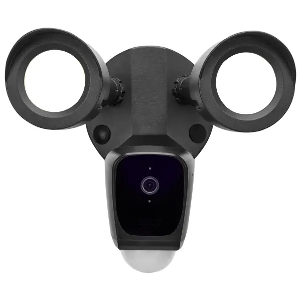 This intelligent security floodlight combines 1900 lumens of bright LED illumination with a 1296p HD camera, two-way audio, and customizable motion detection. Perfect for homeowners seeking comprehensive outdoor security with real-time alerts. - alternate view