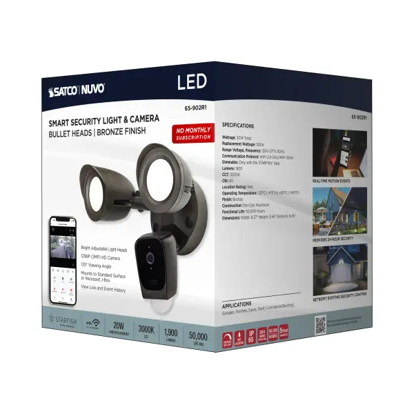 Starfish Smart Security Light with Camera - 20W LED - Image 11