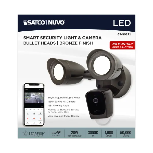Starfish Smart Security Light with Camera - 20W LED - Image 7