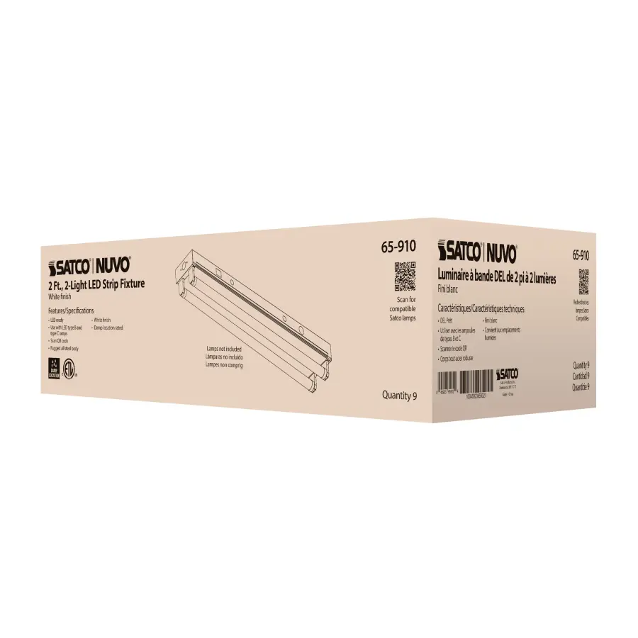 2-Foot Dual T8 LED Strip Fixture Channel - Image 12