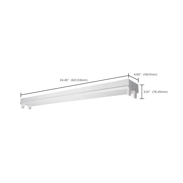 2-Foot Dual T8 LED Strip Fixture Channel - Image 14