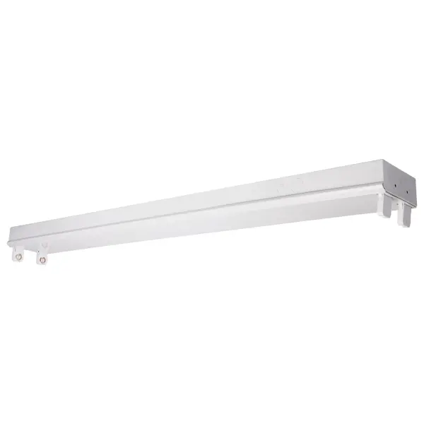 This 3-foot dual T8 lamp ready fixture channel offers a cost-effective path to LED lighting upgrades without ceiling modifications. Pre-wired tombstone sockets and multiple wiring knockouts simplify installation for both new construction and retrofits.