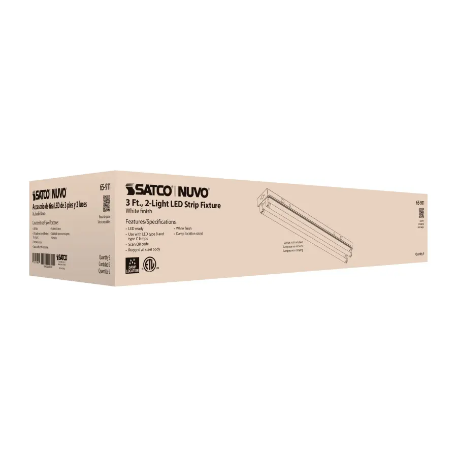 3-Foot Dual T8 LED Strip Fixture Channel - Image 13